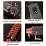 ZJRung Mini Décapeur Thermique Decapeur Therm pour Résine époxy avec Gaine Thermorétractable Petit Pistolet à Air Chaud pour DIY