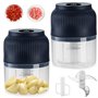 Coupe-oignons Coupe-légumes électrique : 350 ml Hachoir à oignons multifonction Ensemble de mandoline à légumes Hachoir à ail él