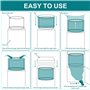 Lot de 6 recharges pour poubelle à couches - Compatible avec Korbell - 16 l - Film de recharge - Pour poubelle à couches - Anti-