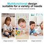 Sporgo Lot de 8 bloqueurs de jouets transparents pour meubles - Paroi acoustique forte adhésive - Empêche les objets sous le can