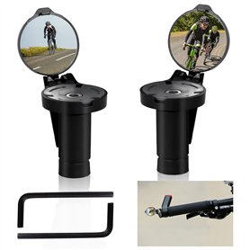Nizirioo Rétroviseurs Pliables pour Guidon de Vélo - 2 Pièces HD