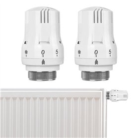 Lot de 2 têtes thermostatiques thermostatiques de radiateur Smart Valve de radiateur Tête de rechange : M30 x 1
