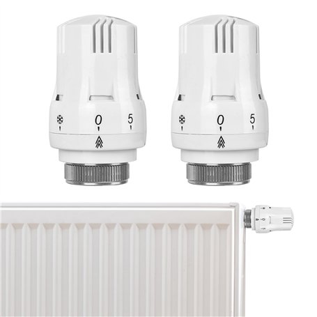 Lot de 2 têtes thermostatiques thermostatiques de radiateur Smart Valve de radiateur Tête de rechange : M30 x 1
