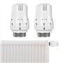 Lot de 2 têtes thermostatiques thermostatiques de radiateur Smart Valve de radiateur Tête de rechange : M30 x 1
