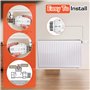 Lot de 2 têtes thermostatiques thermostatiques de radiateur Smart Valve de radiateur Tête de rechange : M30 x 1,5 Thermostat de 