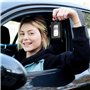 HOMURY Lot de 2 étuis à clés de voiture : étui à clés vintage avec fermeture éclair et mousqueton, housse de protection pour por