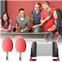 Ensemble de Tennis de Table : 2 Raquettes de Ping-Pong, 3 Balles, Filet Rétractable, Sac de Transport - Kit Idéal