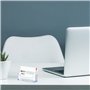Leikurvo Lot de 10 Porte-Cartes de Visite en Acrylique Transparent - Support de Table pour Bureau et Exposition