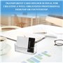 Leikurvo Lot de 10 Porte-Cartes de Visite en Acrylique Transparent - Support de Table pour Bureau et Exposition
