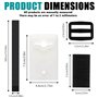 Aicharynic Lot de 8 bandes de fixation pour film solaire de piscine - Bandes de fixation et pinces - Enrouleur de piscine mobile