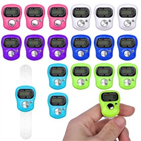 Lot de 18 compteurs de doigts électroniques - Compteur manuel - Compteur de ligne - Compteur de doigts électronique - Compteur m