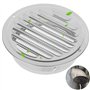 Grille d'aération ronde en acier inoxydable - 150 mm - Avec moustiquaire - Pour cheminée