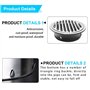 Grille d'aération ronde en acier inoxydable - 150 mm - Avec moustiquaire - Pour cheminée, cuisine, salle de bain