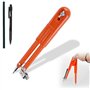 Carpenter - Crayon de précision - 25 cm - Pour le travail du bois - Boussole professionnelle - Outils de traçage de rayon réglab