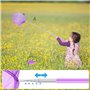 Lot de 4 épuisettes télescopiques pour enfants - Avec 4 seaux pliables - Filet papillon - Épuisette télescopique - Idéal pour at