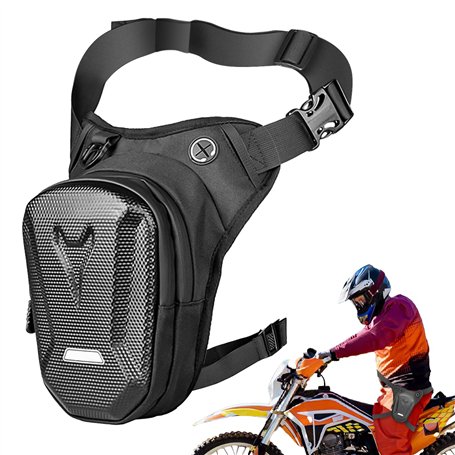 Sac de jambe pour homme et femme - Sac banane pour homme et femme - Multifonctionnel - Sangles de jambe amovibles - Pour la rand