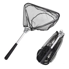Aicharynic Épuisette de pêche télescopique de 50 cm avec filet de pêche pliable - Épuisette télescopique - Accessoire de pêche p