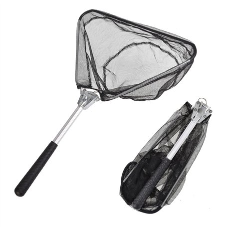 Aicharynic Épuisette de pêche télescopique de 50 cm avec filet de pêche pliable - Épuisette télescopique - Accessoire de pêche p