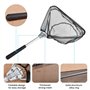 Aicharynic Épuisette de pêche télescopique de 50 cm avec filet de pêche pliable - Épuisette télescopique - Accessoire de pêche p