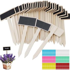 Lot de 160 étiquettes pour plantes - Étiquettes pour plantes - Avec stylo de marquage pour graines en pot