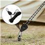 Lot de 8 haubans réfléchissants de 2 m avec tendeur de corde, cordes de 4 mm réglables à cliquet avec crochet avec tendeur pour 
