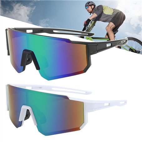 Lot de 2 lunettes de soleil polarisées pour homme et femme - Protection UV400 - Lunettes de protection rapides pour le sport