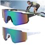Lot de 2 lunettes de soleil polarisées pour homme et femme - Protection UV400 - Lunettes de protection rapides pour le sport