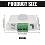 Koerper Lot de 4 capteurs infrarouges PIR DC 12 V 24 V Interrupteur automatique Détecteur de mouvement extérieur Interrupteur po