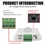 Koerper Lot de 4 capteurs infrarouges PIR DC 12 V 24 V Interrupteur automatique Détecteur de mouvement extérieur Interrupteur po