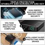 Leikurvo Adaptateur USB 3.0 vers SATA - Adaptateur USB 3.0 vers SATA III avec adaptateur d'alimentation 12 V/2 A pour disque dur