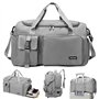 Asfrode Sac de sport pliable de 35 l avec compartiment à chaussures et compartiment humide - Sac d'entraînement étanche - Sac de
