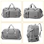 Asfrode Sac de sport pliable de 35 l avec compartiment à chaussures et compartiment humide - Sac d'entraînement étanche - Sac de