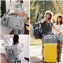 Asfrode Sac de sport pliable de 35 l avec compartiment à chaussures et compartiment humide - Sac d'entraînement étanche - Sac de
