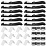 GOMETY Lot de 12 sangles de fixation et pinces de fixation pour piscine - Enrouleur de piscine - Film solaire mobile - Accessoir