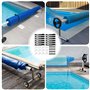 GOMETY Lot de 12 sangles de fixation et pinces de fixation pour piscine - Enrouleur de piscine - Film solaire mobile - Accessoir