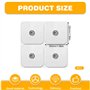 Lot de 32 électrodes autocollantes en gel - 50 x 50 mm - Pour machines Sanitas & Beurer Tens - Avec connexion à bouton-pression 