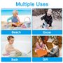 Golgner 8 pcs Ensemble de Jouets de Sable en Silicone, Ensemble de Jouets de Plage en Silicone, Jouet de bac à Sable avec Seau, 