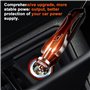 COMBLU Chauffage portable pour voiture, 12 V 200 W, chauffage et refroidissement rapides pour désembuage et dégivrage de pare-br