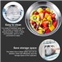 KBNIAN 2PCS Plats de Service en Inox Plateau Ovale Plateaux de Service Ronds en Acier Inoxydable Plateau en Acier Inoxydable pou
