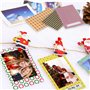 DECARETA 120 Feuilles Coloré Photo Instantanée Films Autocollant Instantané Instax Photo Cadres pour Fujifilm Instax Mini 9/8 / 
