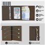 TENBST Portefeuille en Cuir Carbone Bloquant RFID | Porte Carte et Monnaie Homme | Etui Carte Bancaire Anti Piratage | Avec Bill