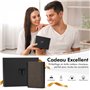 TENBST Portefeuille en Cuir Carbone Bloquant RFID | Porte Carte et Monnaie Homme | Etui Carte Bancaire Anti Piratage | Avec Bill