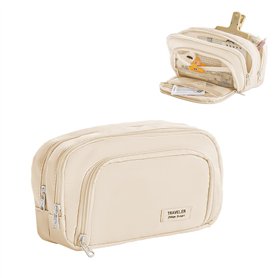 YIUWOD Pencil Case - Trousse Compartiment - Trousse Grande Capacité - avec 3 Compartiments