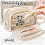 YIUWOD Pencil Case - Trousse Compartiment - Trousse Grande Capacité - avec 3 Compartiments,Grande Capacité,Peut Contenir 100 Piè