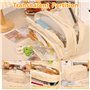 YIUWOD Pencil Case - Trousse Compartiment - Trousse Grande Capacité - avec 3 Compartiments,Grande Capacité,Peut Contenir 100 Piè