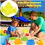 Chennyfun Kit de Jouets de Plage Enfant, 15 Pièces Jouets de Plage Enfant Bac à Sable Set-Jouet de Sable Enfant Comprend Seau, P