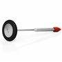 MDF® Marteau à réflexes neurologique Babinski dotée d'une pointe pour tester la sensibilité cutanée - NOIR (MDF53511)