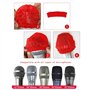 50 housses de microphone hygiéniques jetables en tissu non tissé, adaptées à la plupart des microphones portables pour karaoké, 
