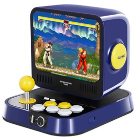 Retro Station Capcom Console d'arcade pré-chargée avec Jeux sous Licence Officielle Capcom 5 Street Fighter Series et 5 Jeux Meg