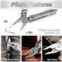 Farerkass Pince Multifonction en Acier Inoxydable, Couteau Multifonction Scie Ouvre-Bouteille Tournevis, Multitool pour Camping 